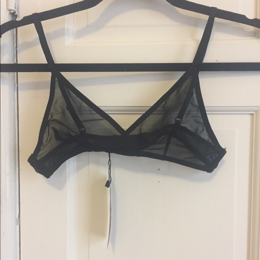 NEW sheer black bralette